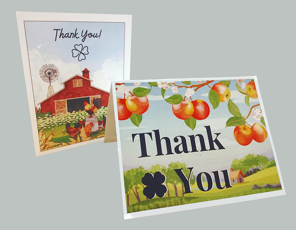 Thank You Cards - Rustic Variety Pack - Bundle of 12