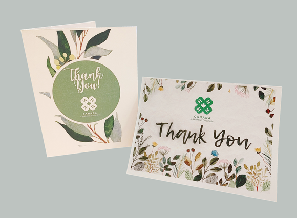 Thank You Cards - Watercolour Variety Pack - Bundle of 12