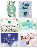 Thank You Cards - Watercolour Variety Pack - Bundle of 12